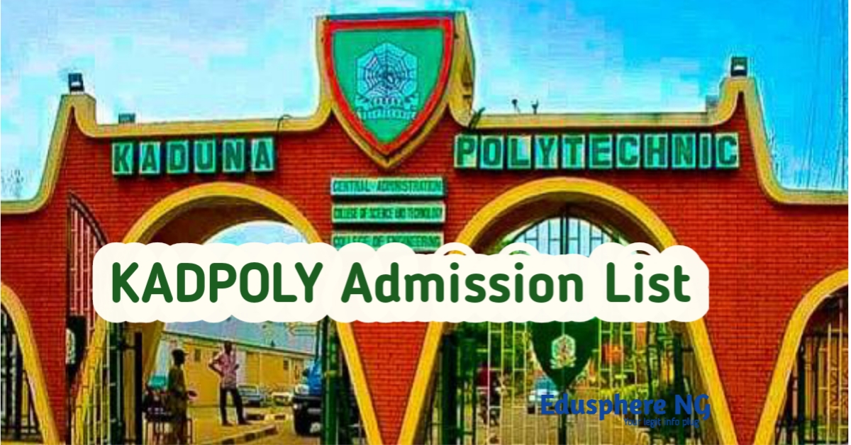 KADPOLY Admission List
