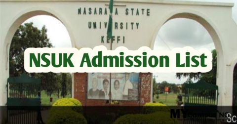 NSUK Admission List